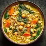 Vegan Chickpea Noodle Soup Recipe