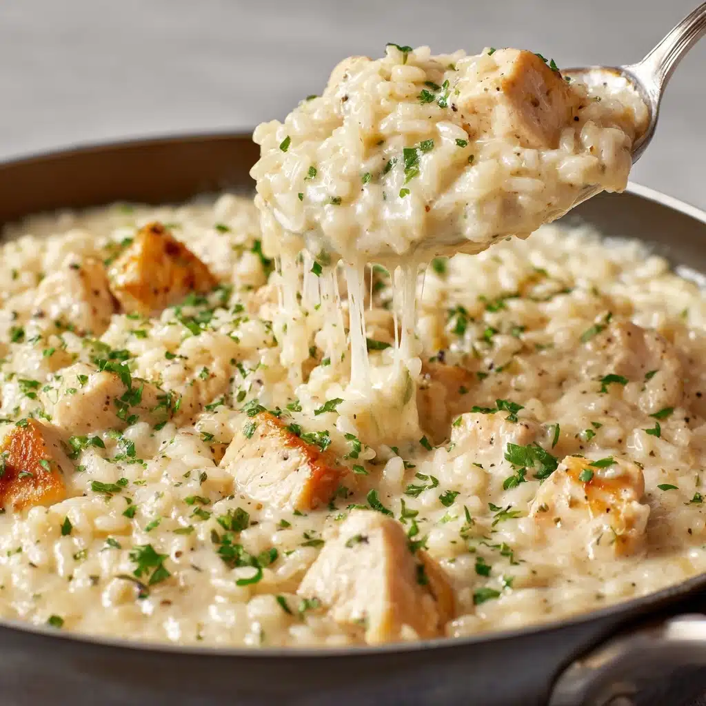 Creamy Parmesan One-Pot Chicken and Rice Recipe - Recipe Image