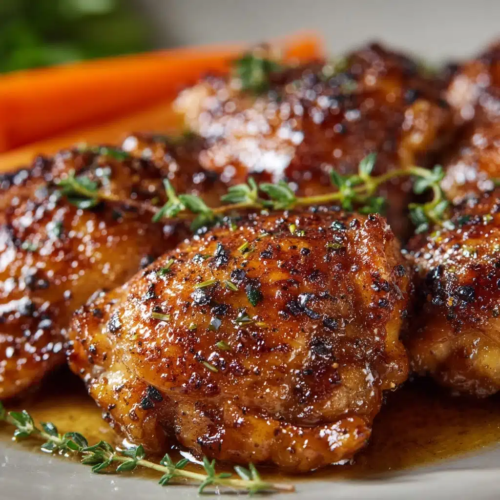 Crispy Brown Sugar Mustard Chicken Thighs Recipe - Recipe Image