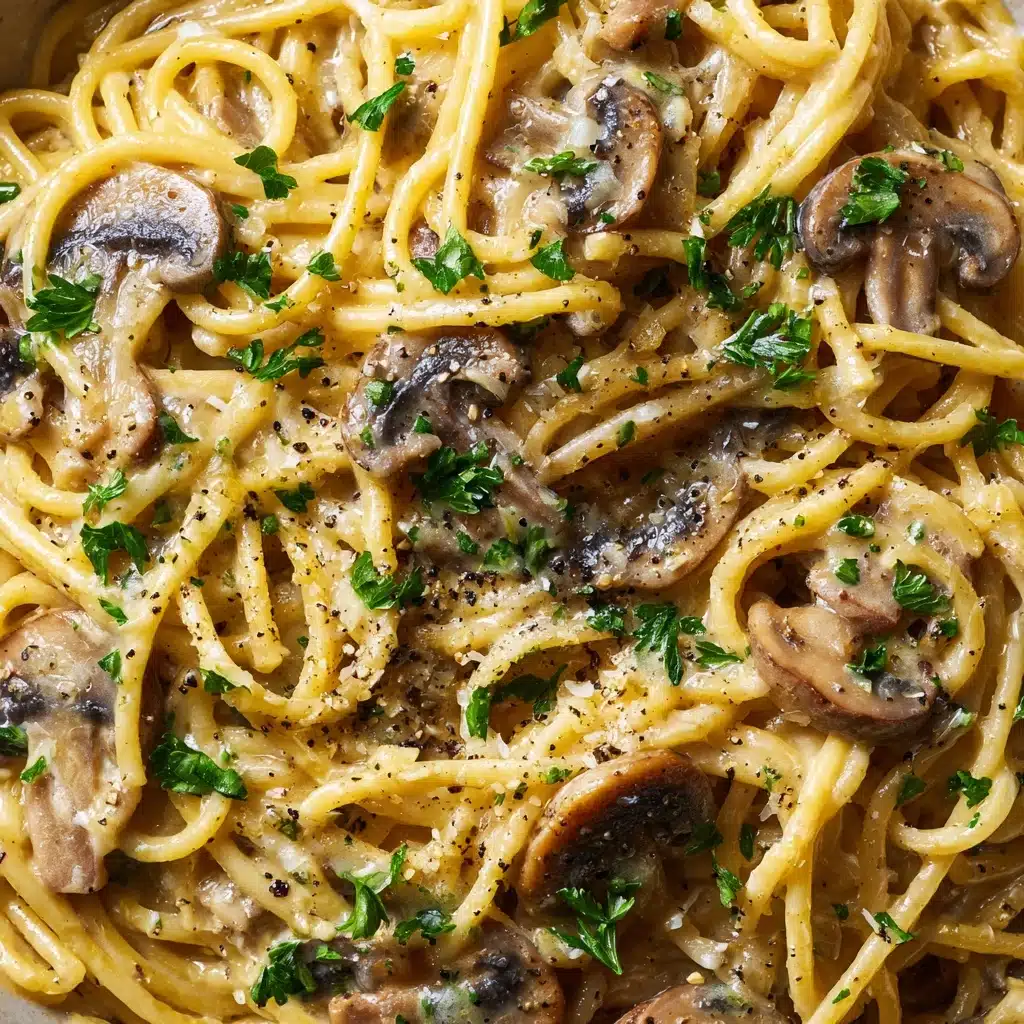 Creamy Miso Mushroom Pasta Recipe - Recipe Image
