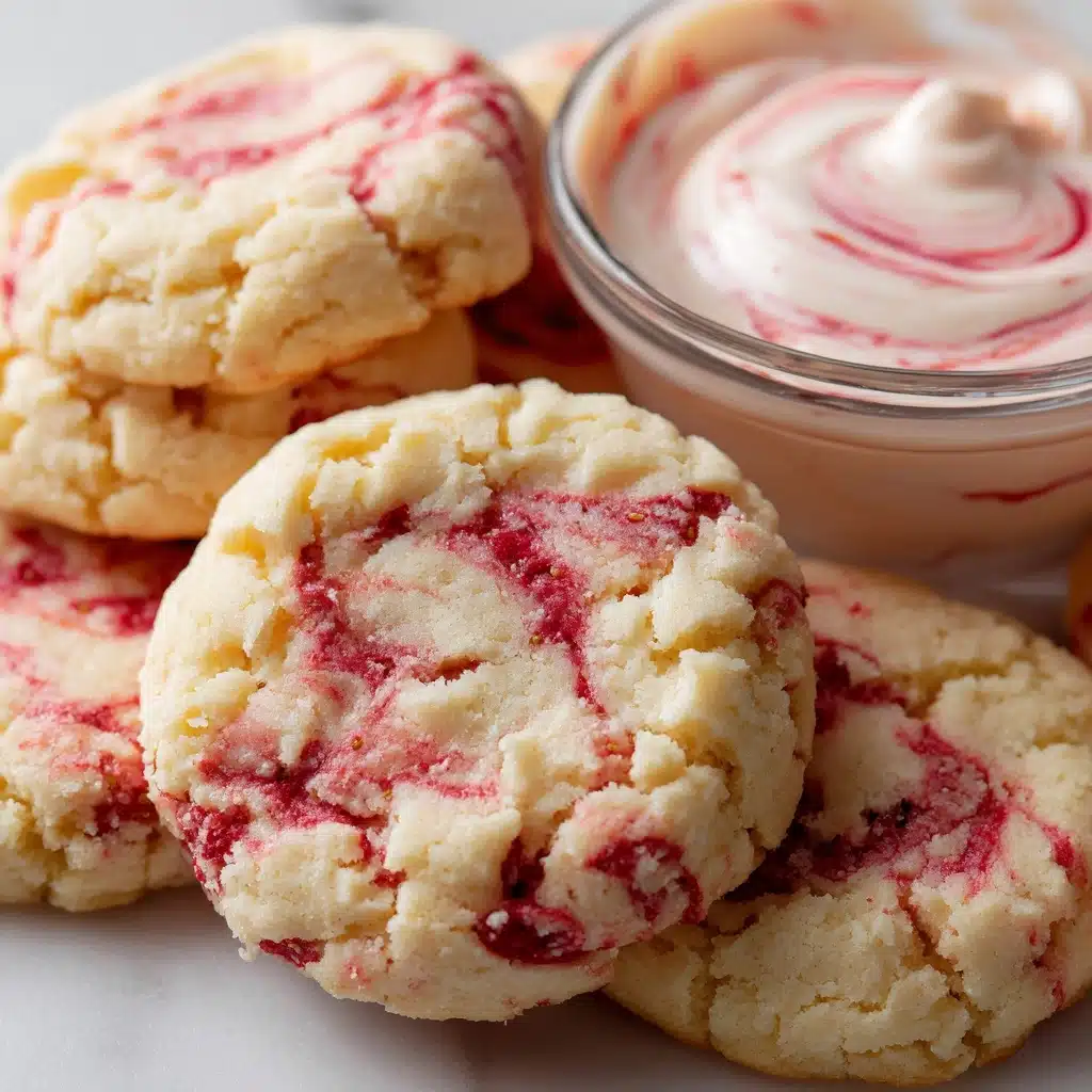 Strawberry Banana Pudding Cookies with Cheesecake Dip Recipe - Recipe Image