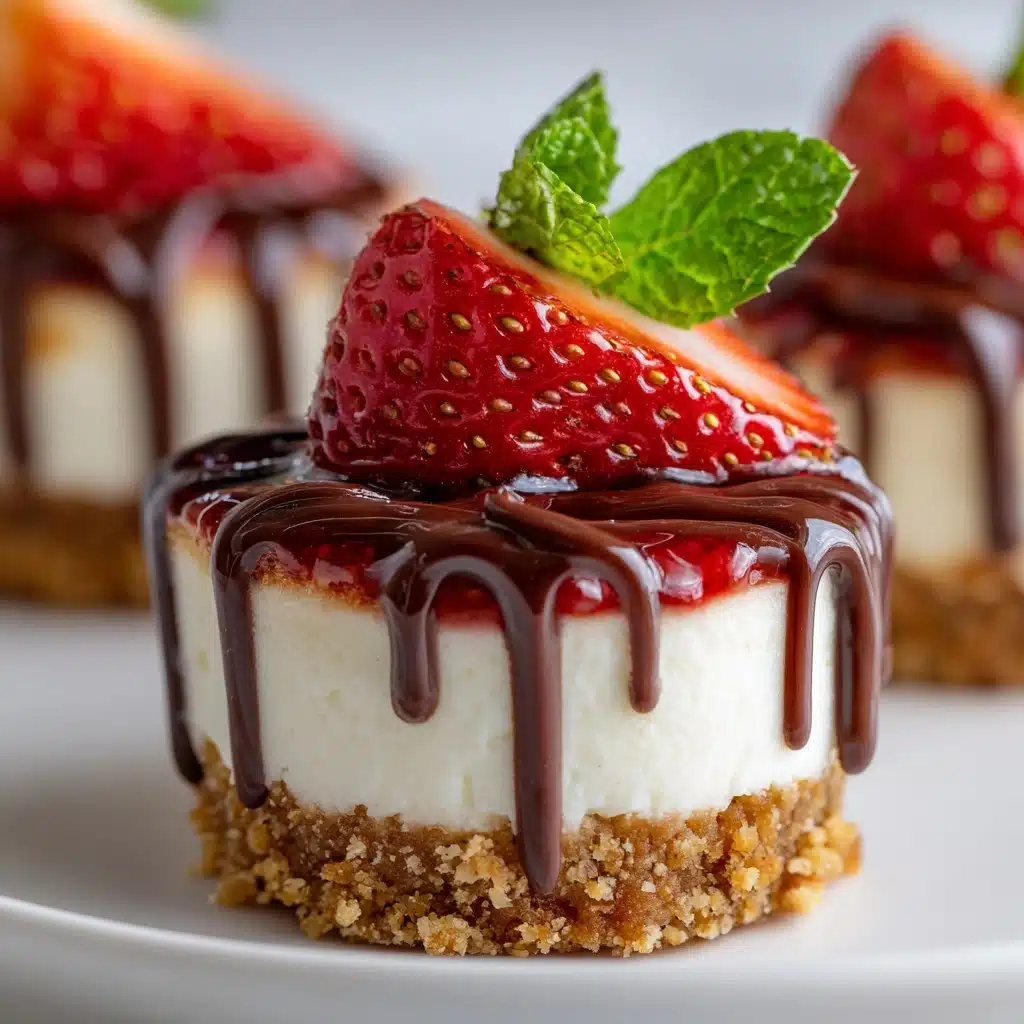 No-Bake Mini Strawberry Cheesecakes Recipe - Recipe Image