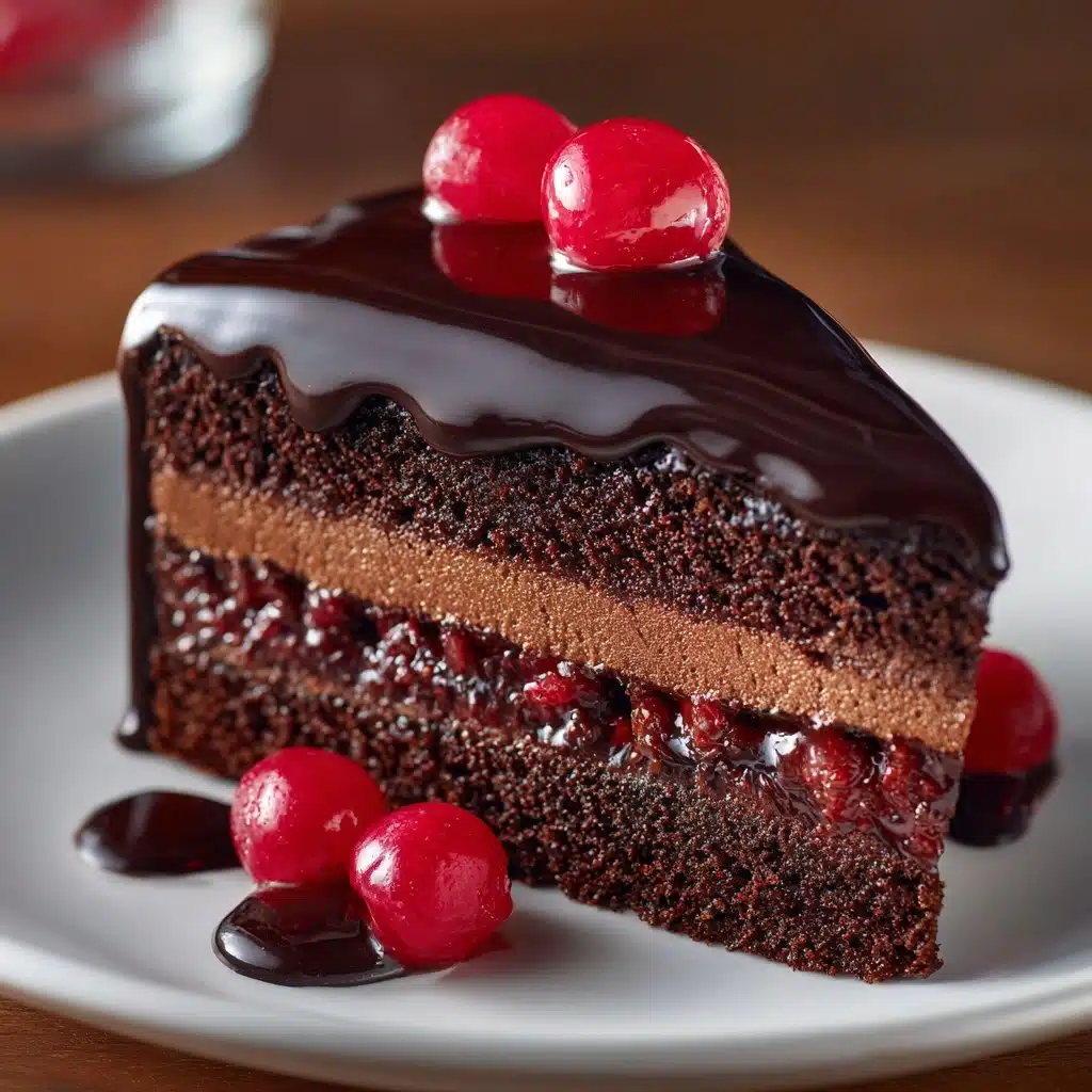 Decadent Black Forest Cheesecake Cake Recipe - Recipe Image
