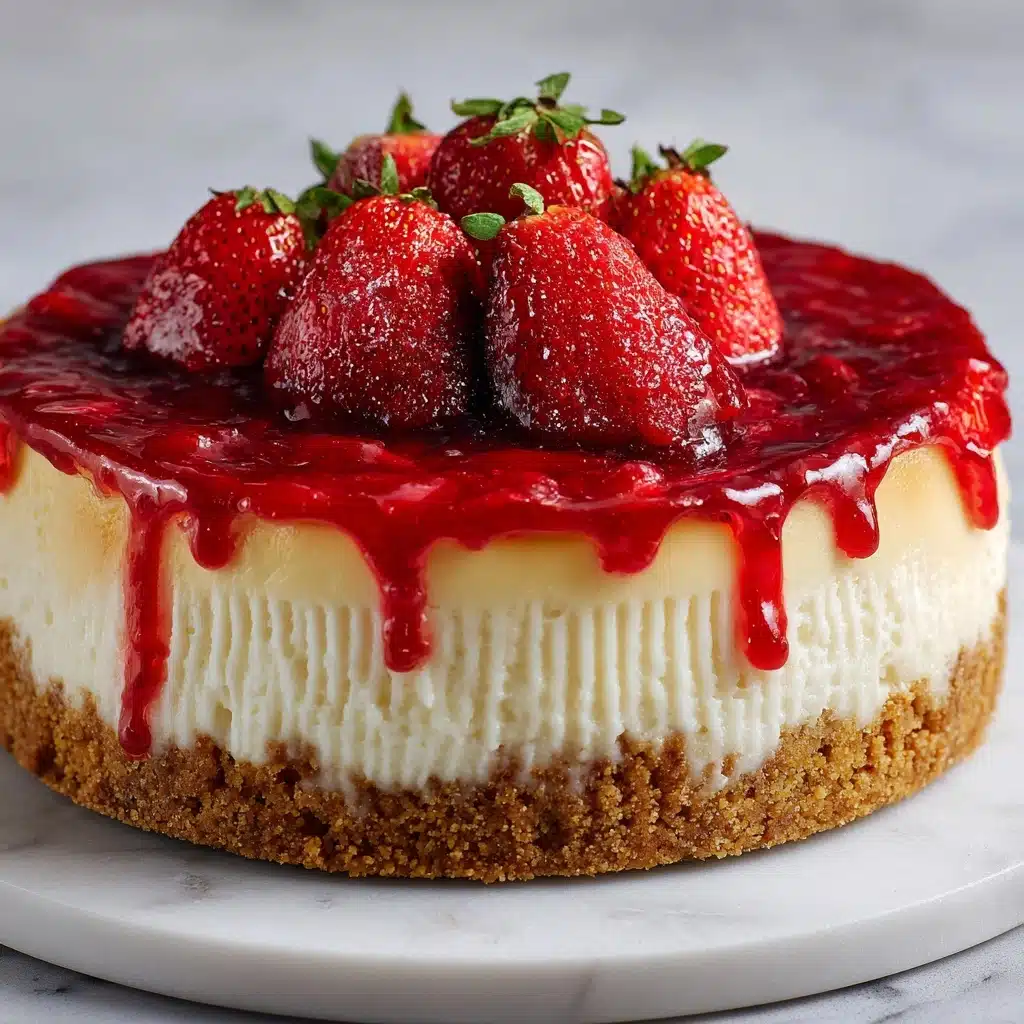 Strawberry Swirl Cheesecake Recipe - Recipe Image