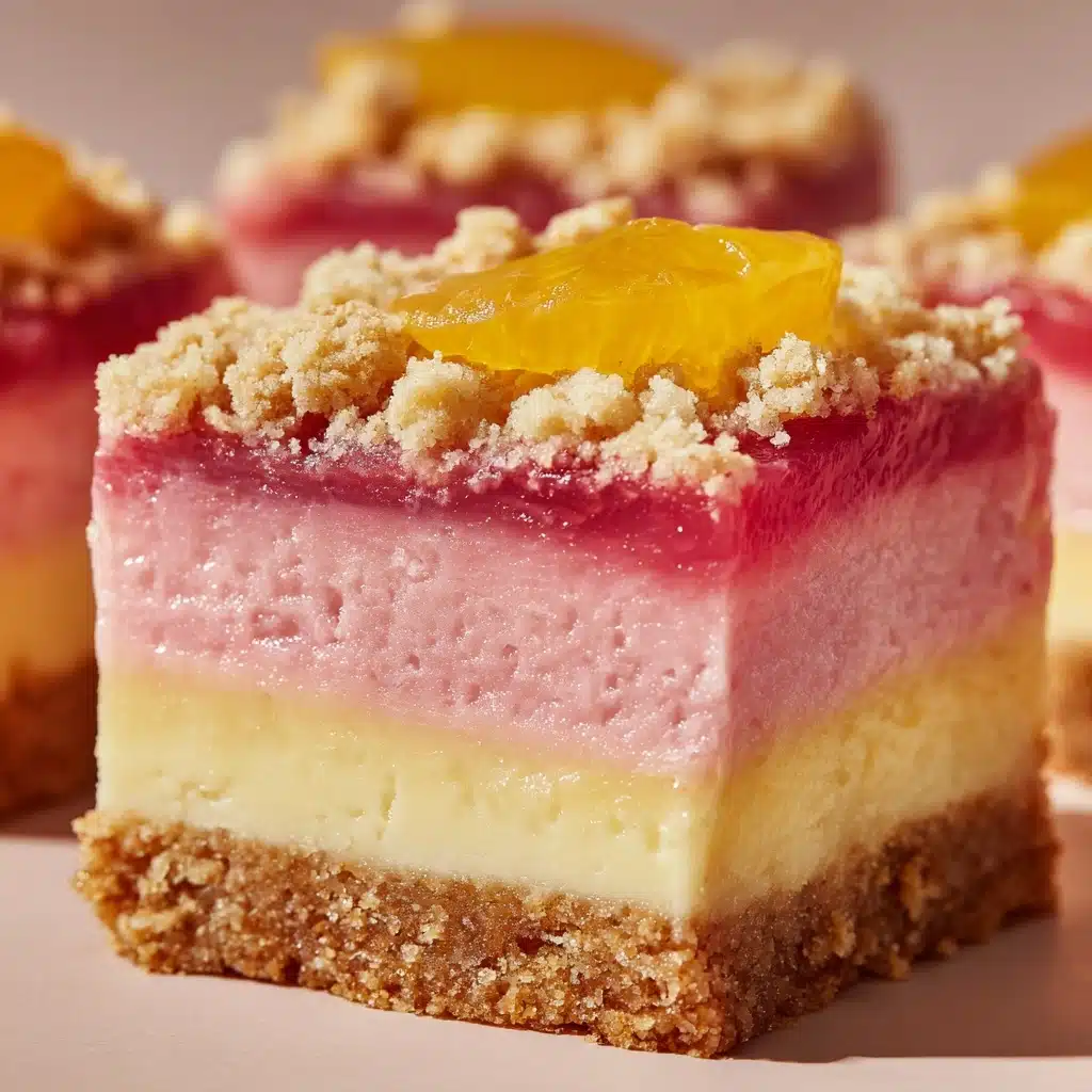 Rhubarb Cheesecake Squares Recipe - Recipe Image