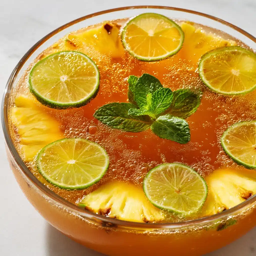 Tropical Pineapple Lemonade Punch Recipe - Recipe Image
