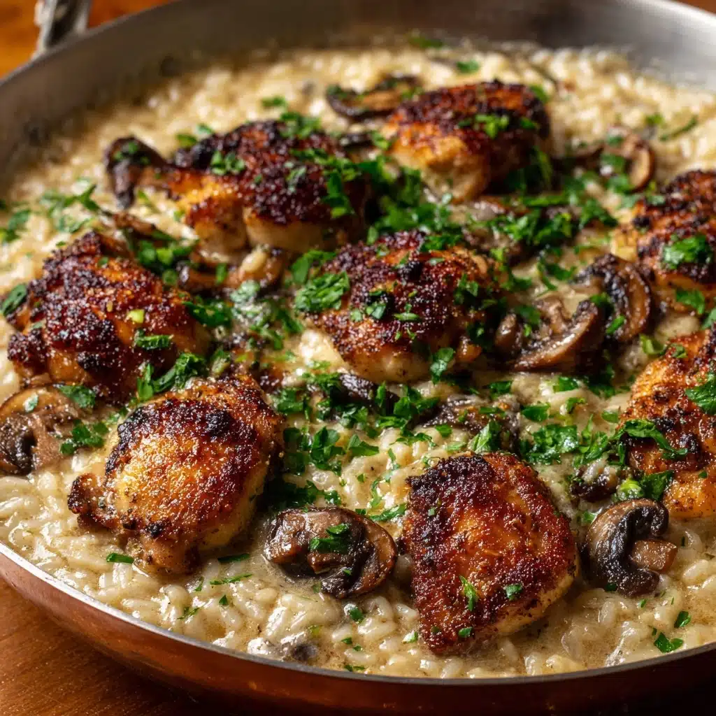 Creamy Mushroom Chicken and Rice Recipe - Recipe Image
