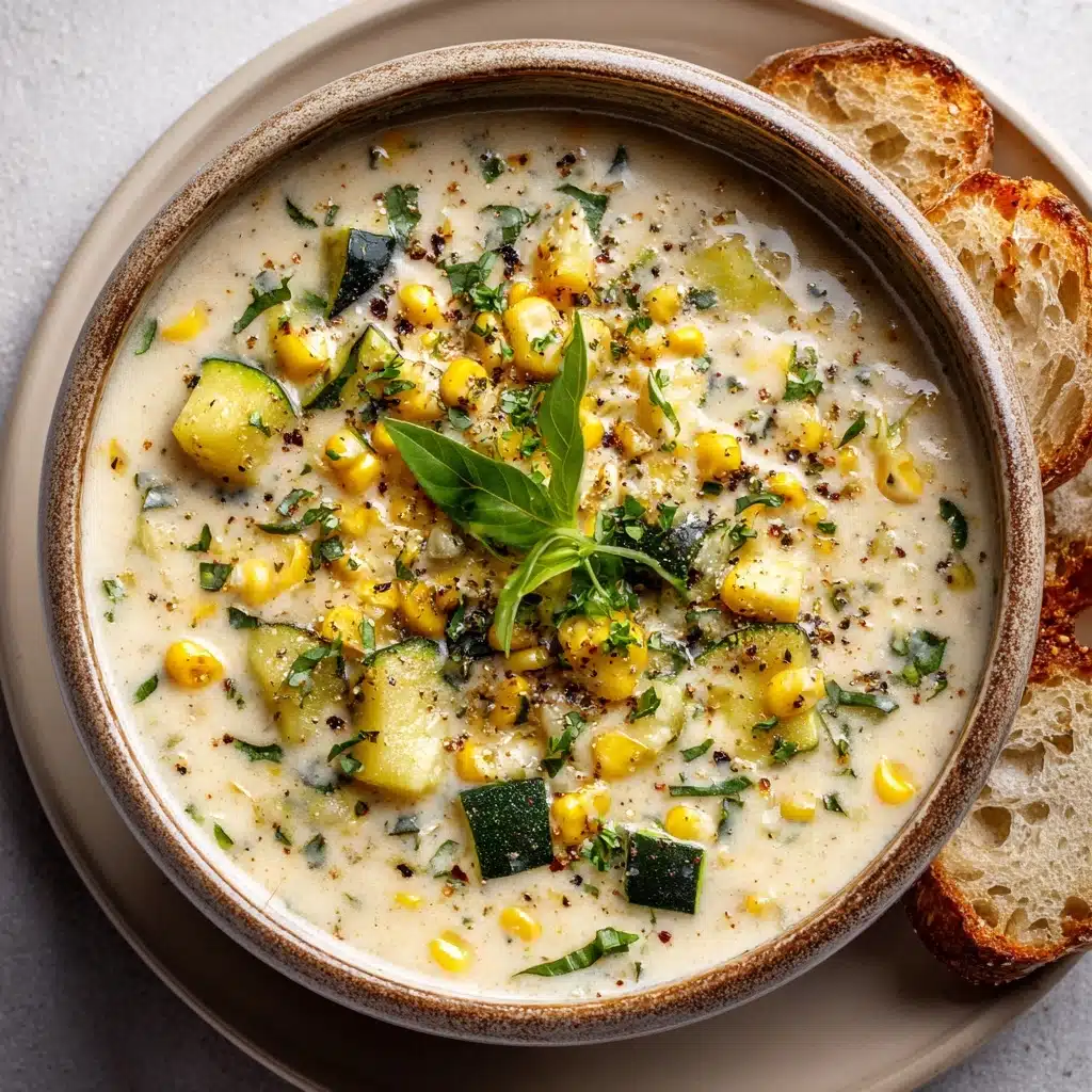 Summer Fresh Corn and Zucchini Chowder Recipe - Recipe Image