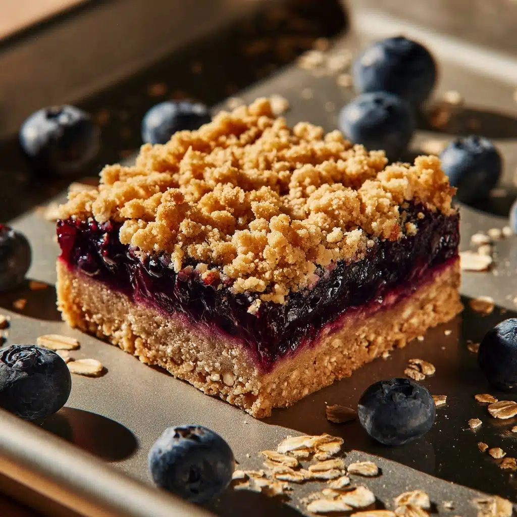 Blueberry Oatmeal Breakfast Bars Recipe - Recipe Image