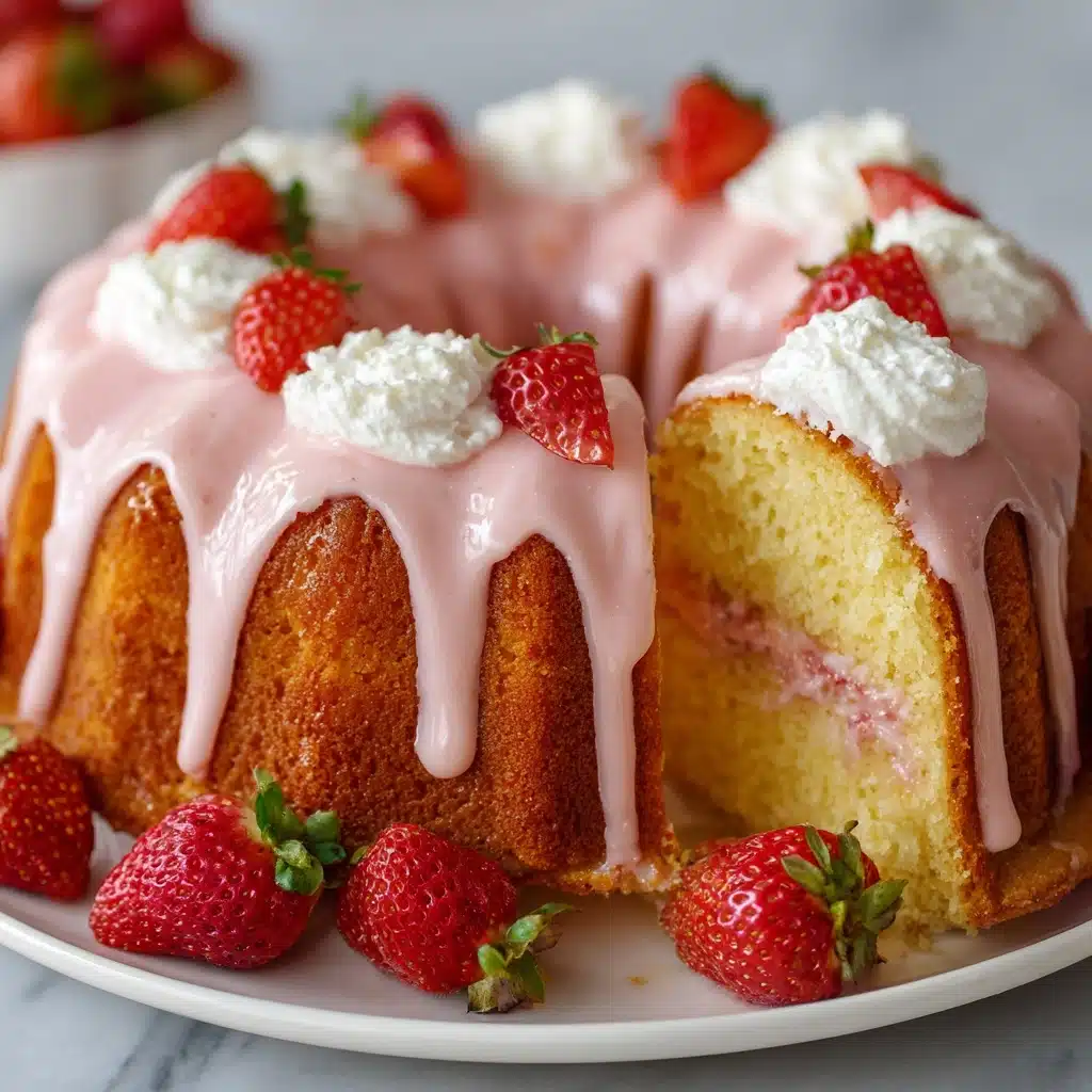 Strawberry Buttermilk Pound Cake Recipe - Recipe Image