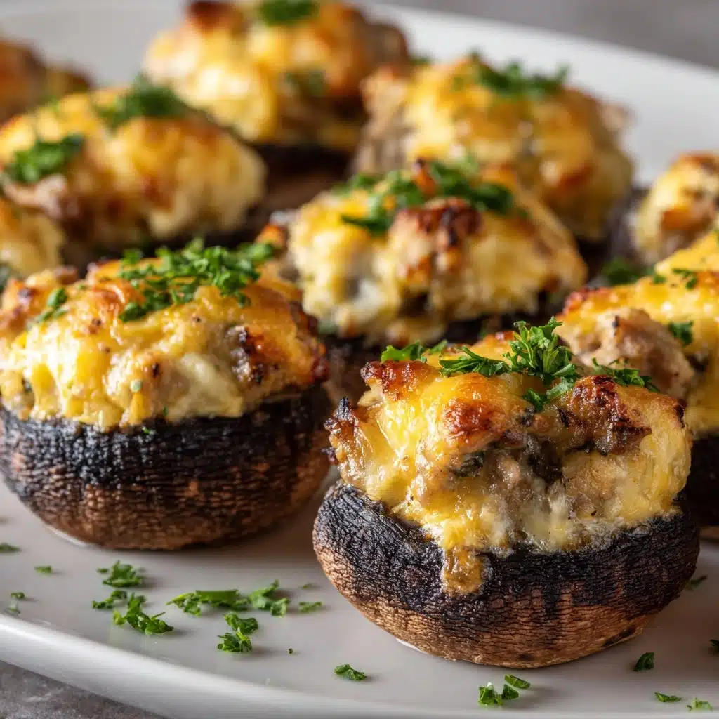 Mushrooms Stuffed with Crab Meat Recipe - Recipe Image