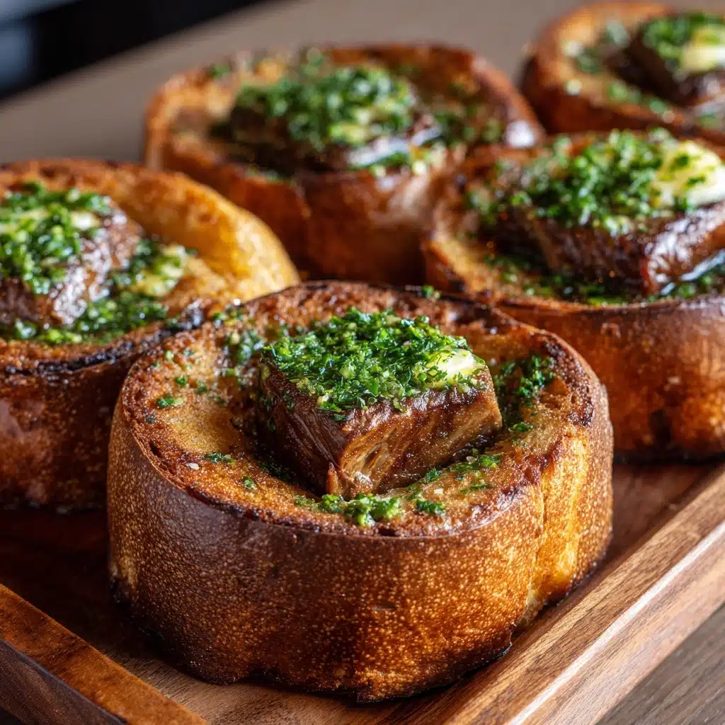 Garlic Bread Steak Bites Recipe