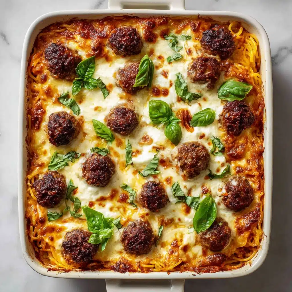 Baked Spaghetti and Meatballs Recipe - Recipe Image