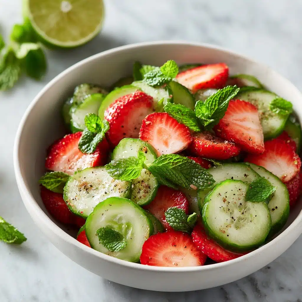 Cucumber Strawberry Salad Recipe - Recipe Image