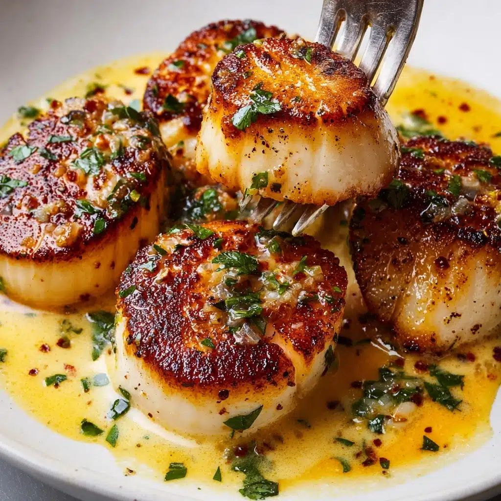 Seared Scallops Cajun Cream Sauce Recipe - Recipe Image
