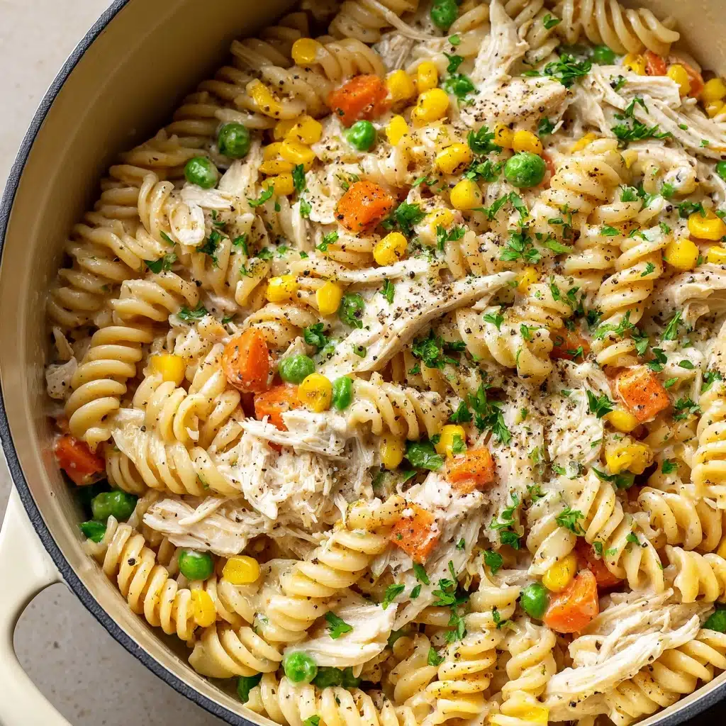 Chicken Pot Pie Pasta Recipe - Recipe Image