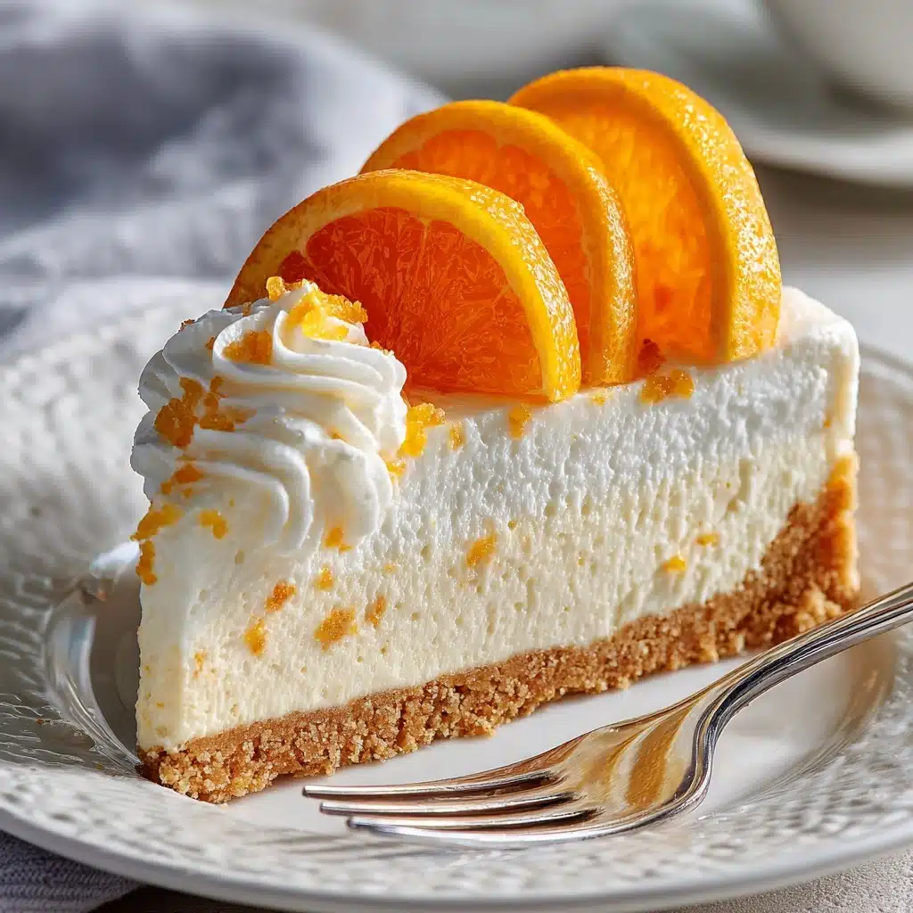 No-Bake Orange Creamsicle Cheesecake Recipe - Recipe Image
