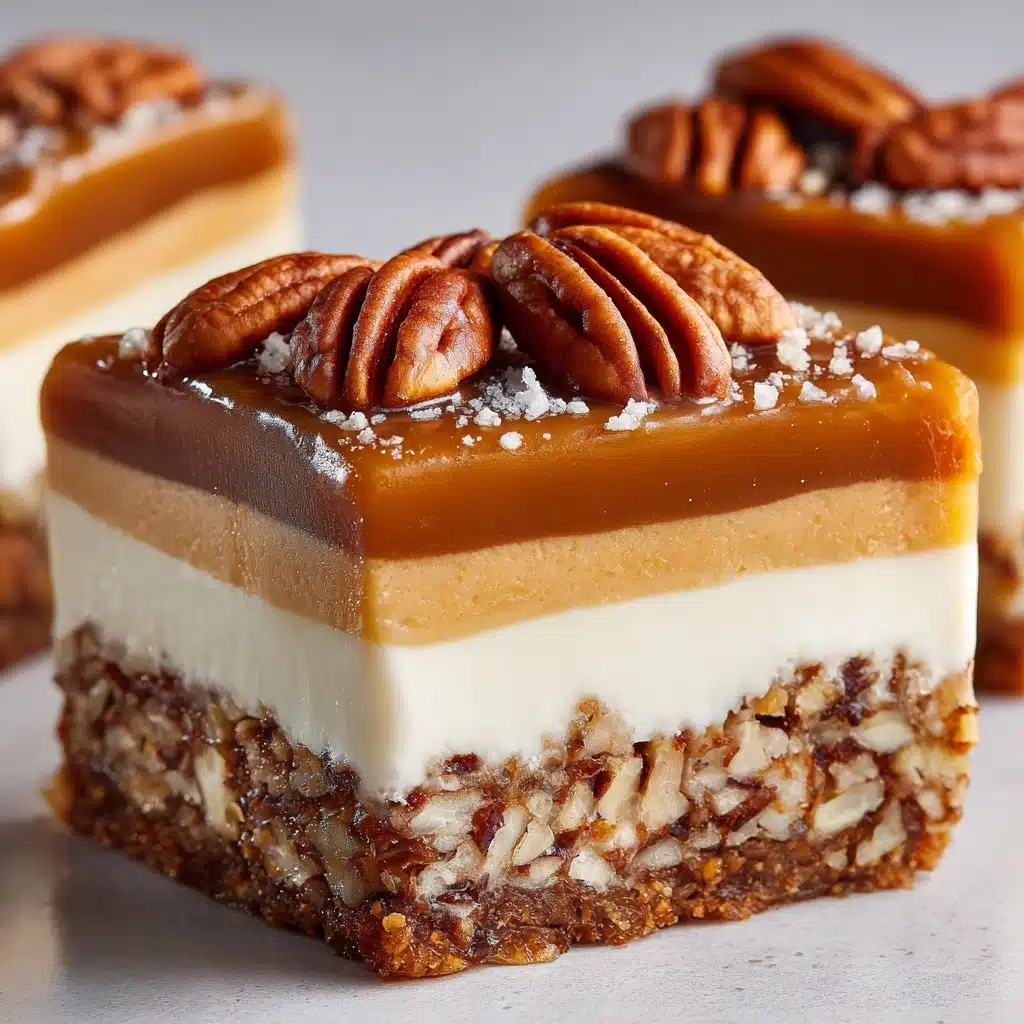 Caramel Pecan Cream Bars Recipe - Recipe Image