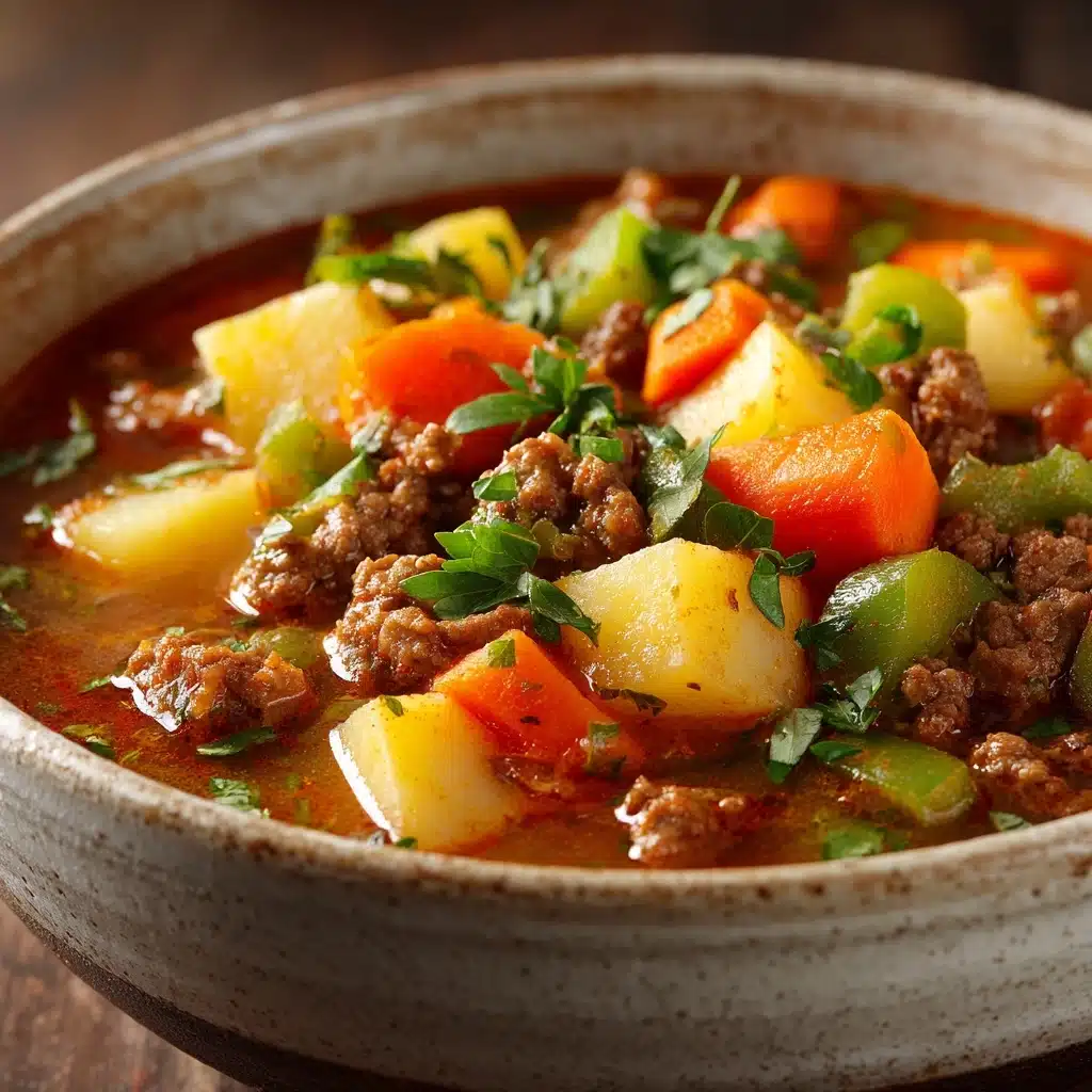 Easy Vegetable Beef Soup Recipe - Recipe Image