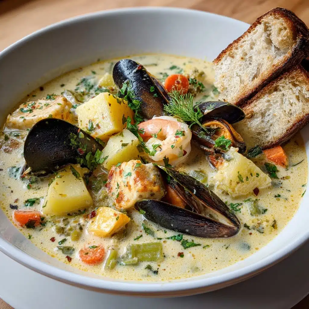 Creamy Seafood Chowder Recipe - Recipe Image