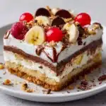 Heavenly No-Bake Banana Split Cheesecake Recipe