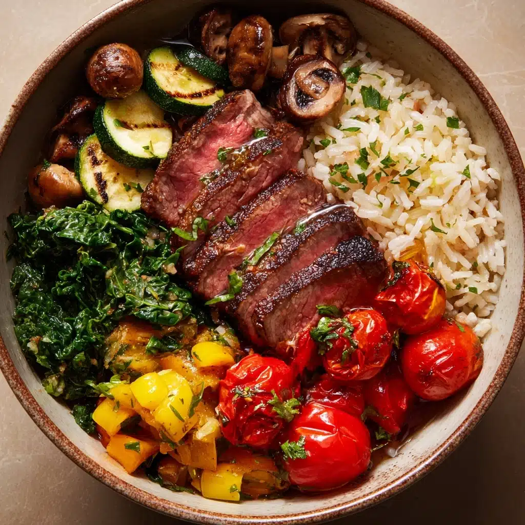 Healthy Steak Bowl Recipe Inspired by the Mediterranean Diet Recipe - Recipe Image