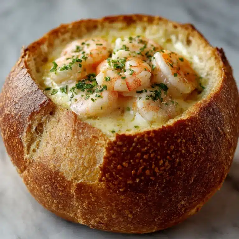 Seafood-Stuffed Bread Bowl Recipe