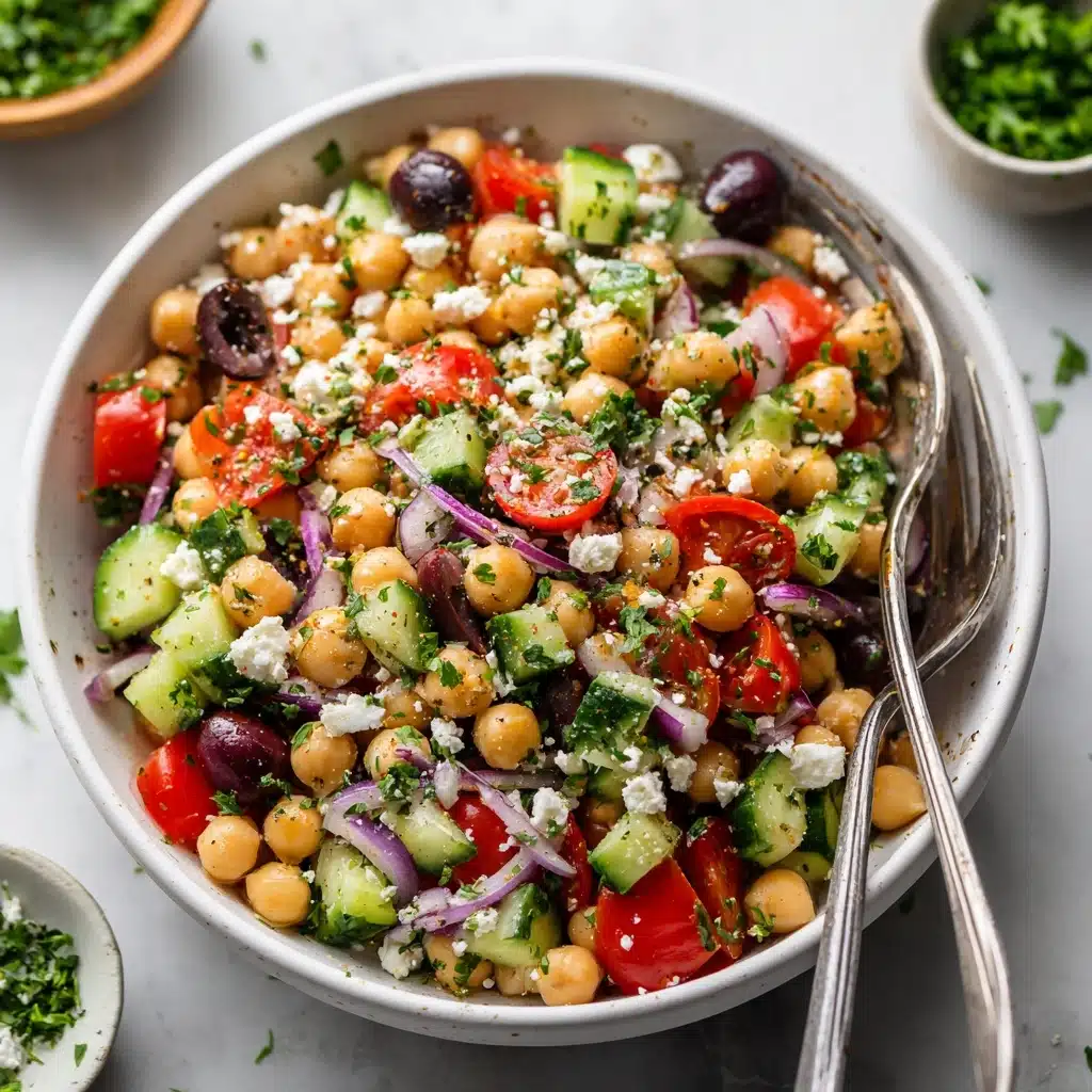 Mediterranean Chickpea Salad Recipe - Recipe Image