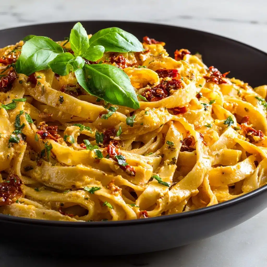 Creamy Sun-Dried Tomato Fettuccine Recipe - Recipe Image