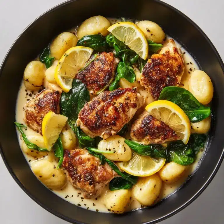 Lemon Chicken Gnocchi Dish Recipe