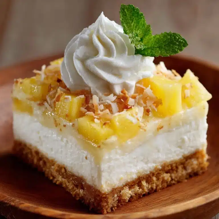 Coconut Pineapple Cheesecake Dessert Recipe