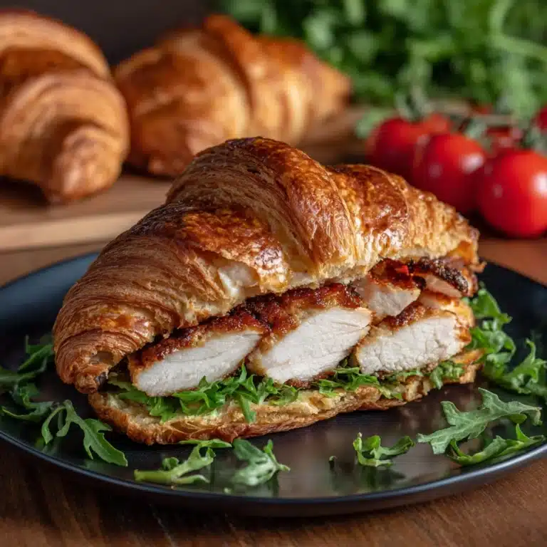 Chicken Caesar Croissant Sandwich Recipe