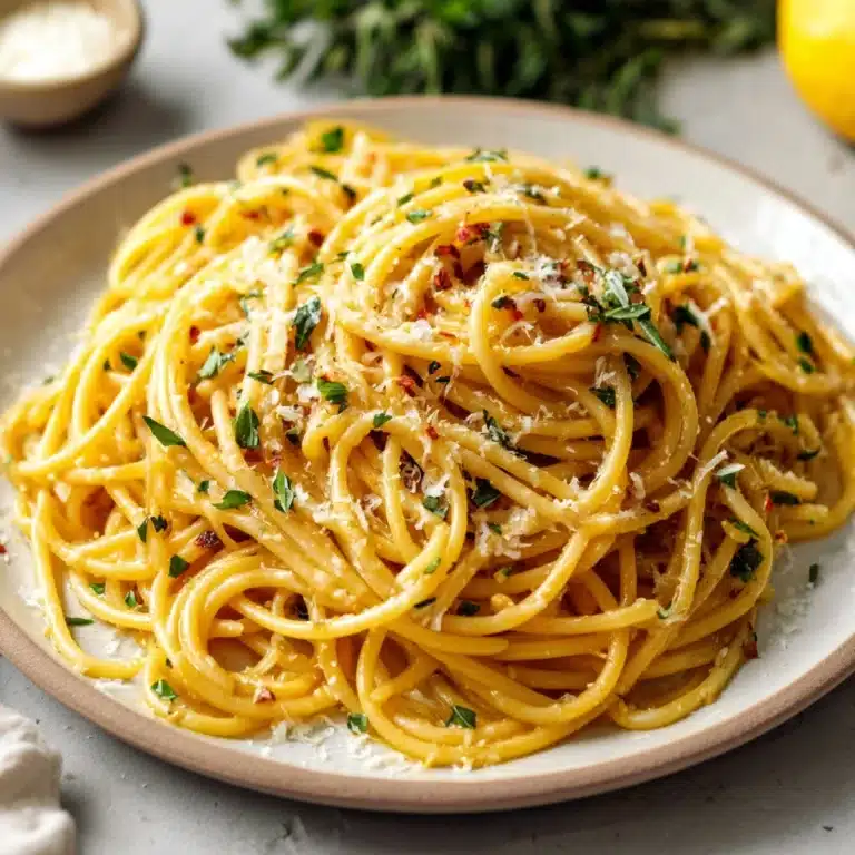 Lemon Garlic Butter Pasta Recipe