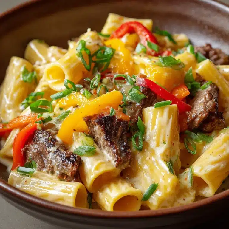 Philly Cheesesteak Pasta Recipe