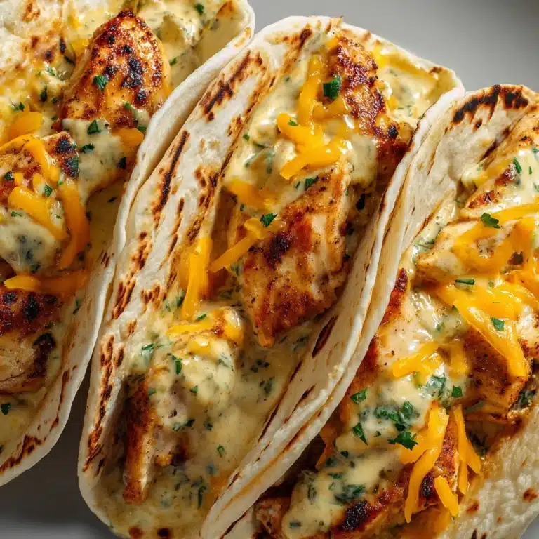 Cheesy Garlic Chicken Wraps Recipe