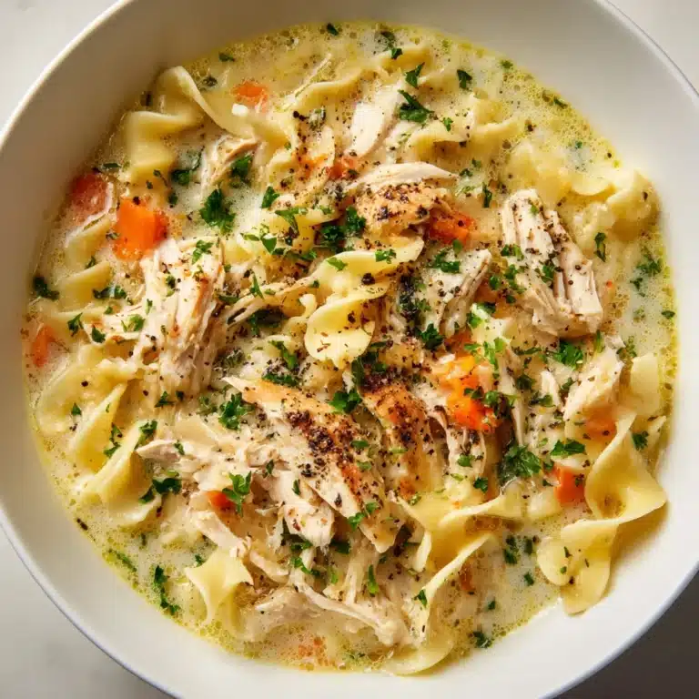 Creamy White Chicken Lasagna Soup Recipe