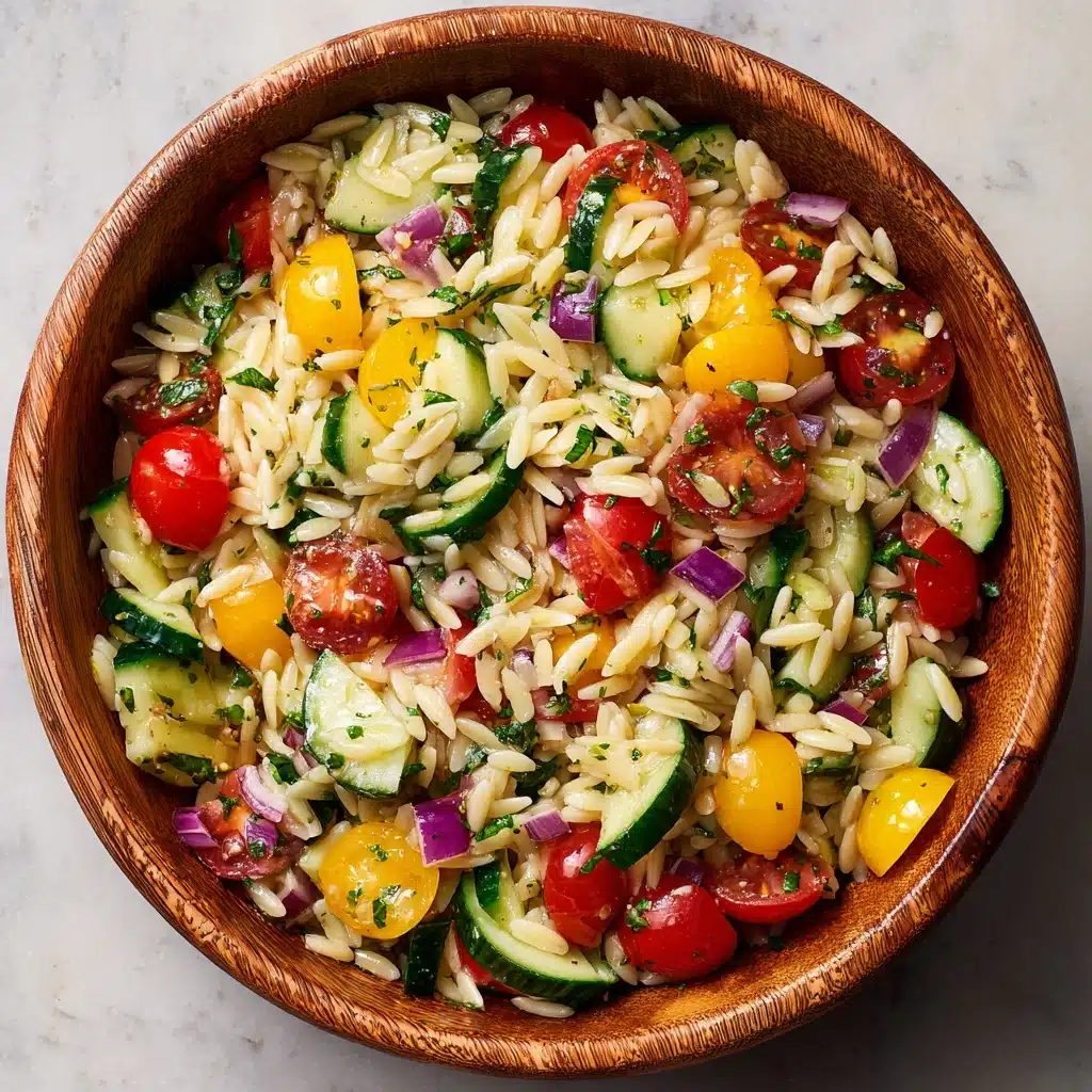 Best Orzo Pasta Salad Recipe - Recipe Image