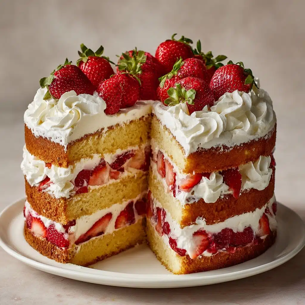 The Best Strawberry Shortcake Cake Recipe - Recipe Image