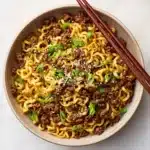Mongolian Ground Beef Noodles Recipe