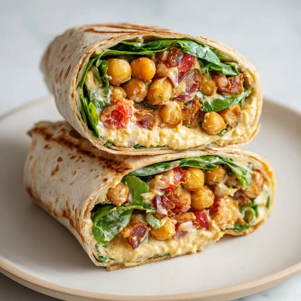 BBQ Chickpea Wraps with Ranch Dressing Recipe - Recipe Image