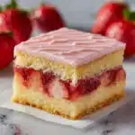 Strawberry Lemon Blondies Recipe