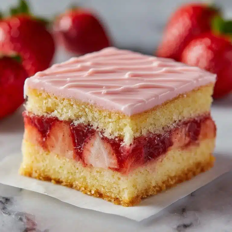 Strawberry Lemon Blondies Recipe