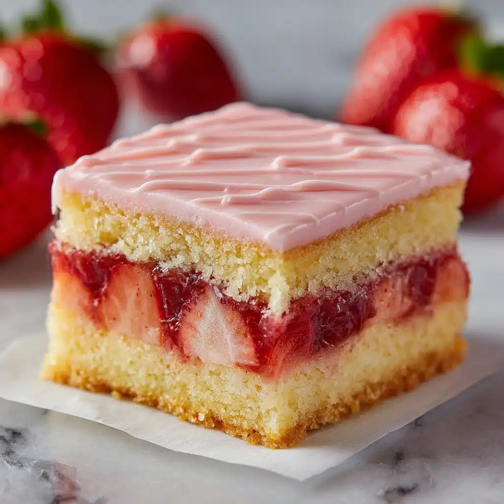Strawberry Lemon Blondies Recipe - Recipe Image