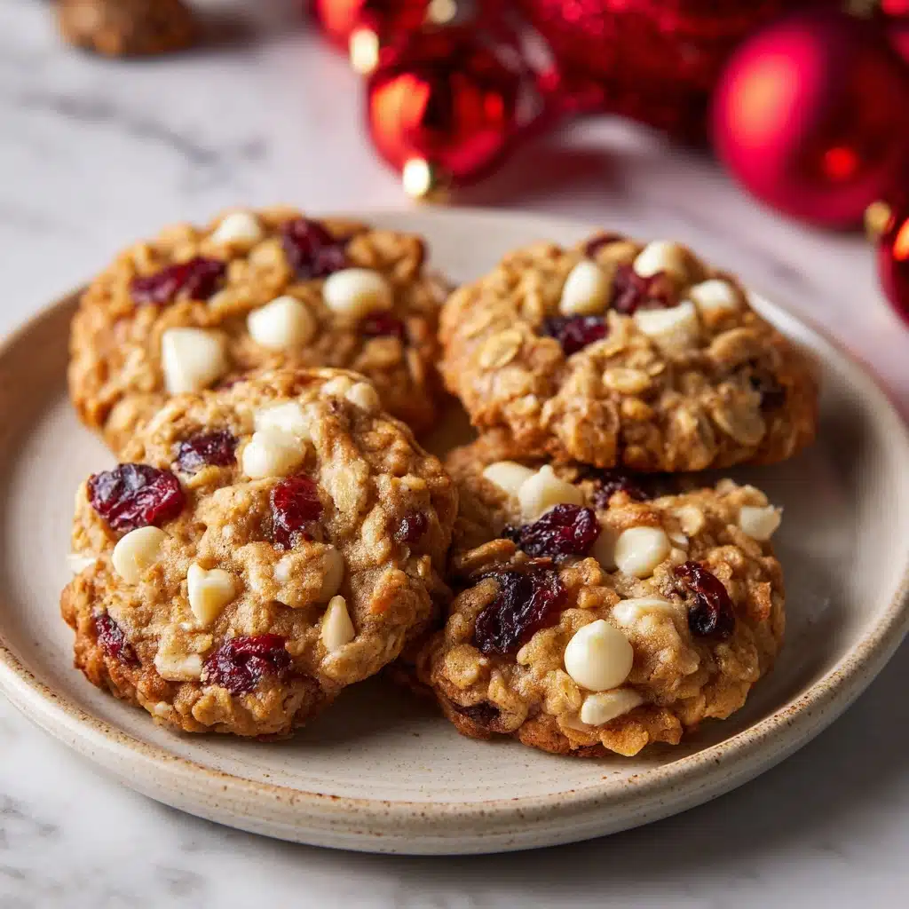 White Chocolate Oatmeal Cranberry Cookies Recipe - Recipe Image