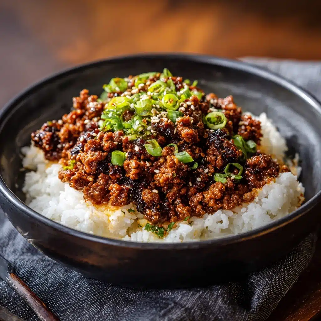 Delicious Korean Ground Beef Bowl Recipe - Recipe Image