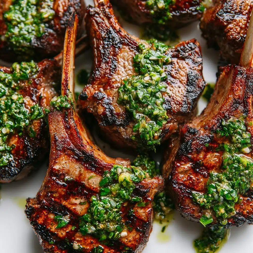 Lamb Chops with Garlic Mint Sauce Recipe