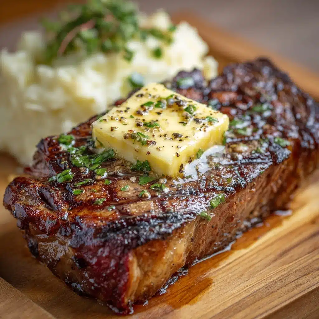 Marinated Air Fryer Ribeye Steak Recipe - Recipe Image