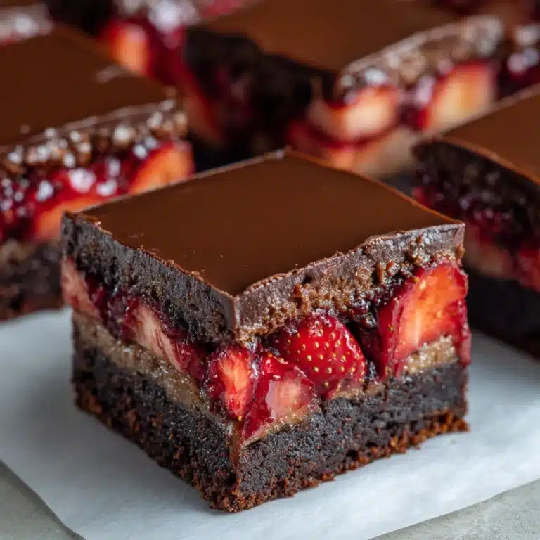 Chocolate-Covered Strawberry Brownies Recipe