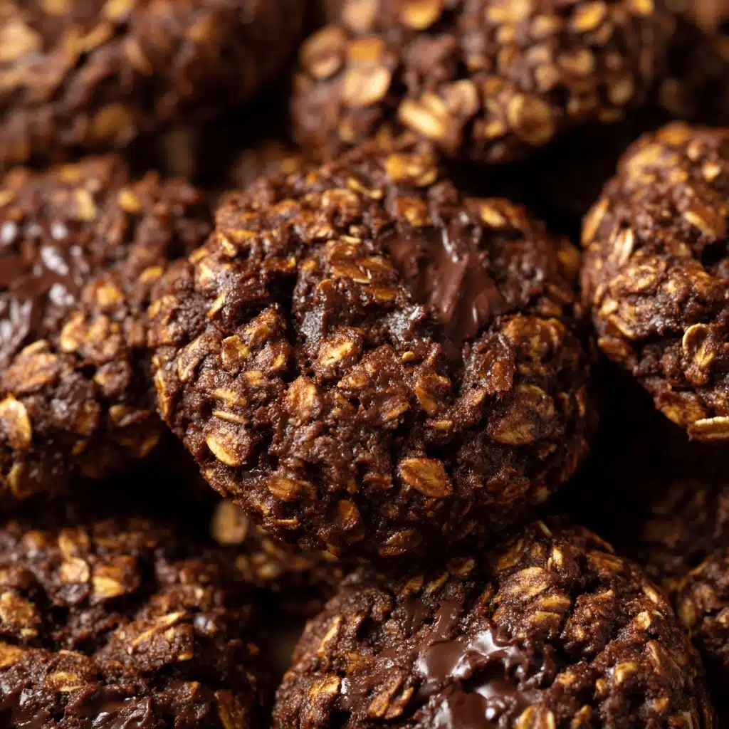Chocolate Peanut Butter No-Bake Cookies Recipe - Recipe Image