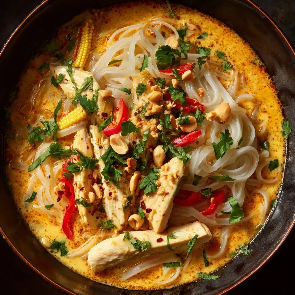 Creamy Chicken Curry Noodles Recipe - Recipe Image